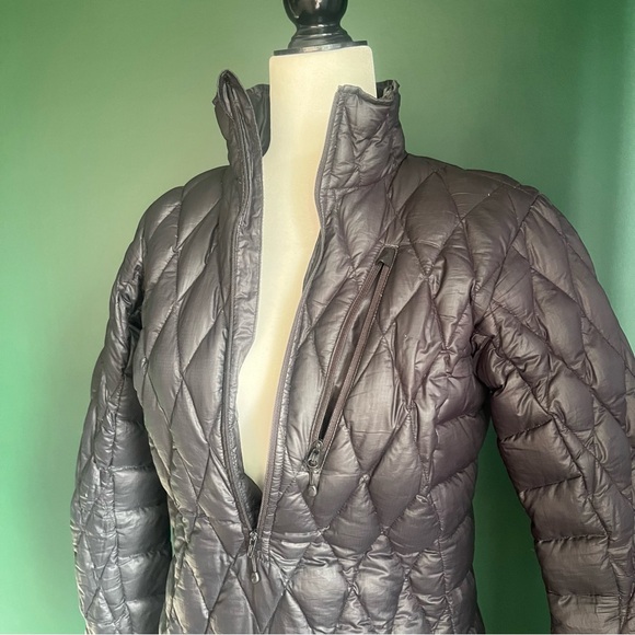 Vintage MEC Down Filled 3/4 Zip Puffer Jacket - Black Winter Down Coat - Picture 5 of 16